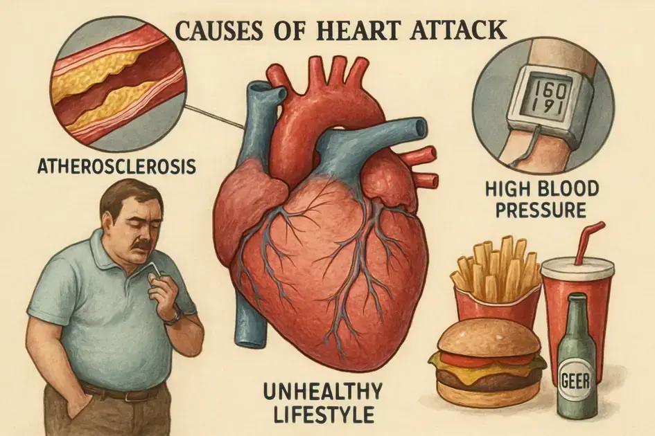 Common causes of heart attacks Common causes of heart attacks