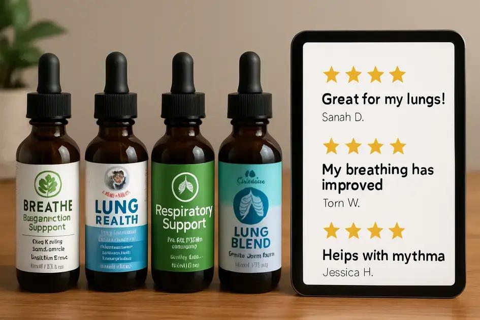 Comparing different brands of lung health drops