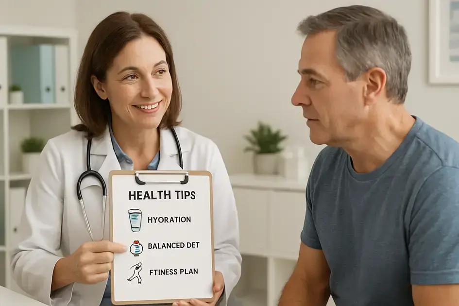 Health tips post-testing