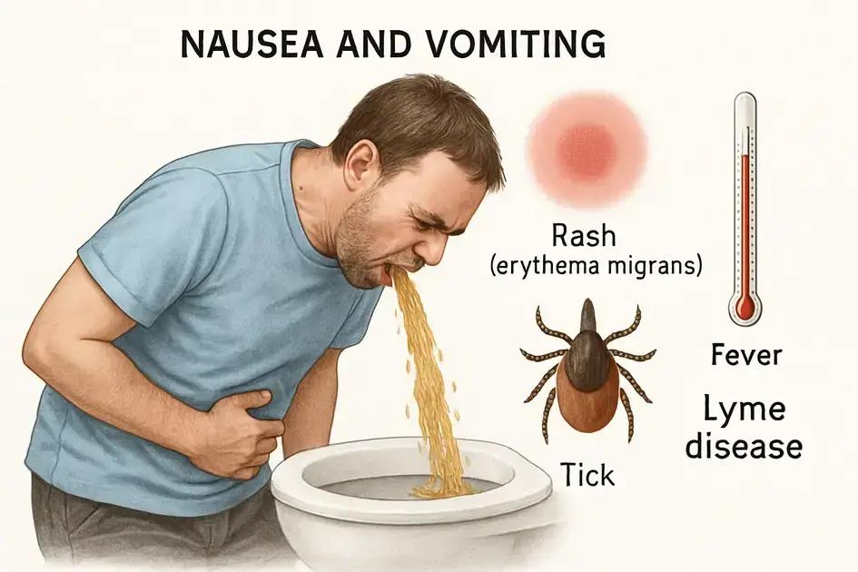Nausea and vomiting as signs of Lyme disease Nausea and vomiting as signs of Lyme disease