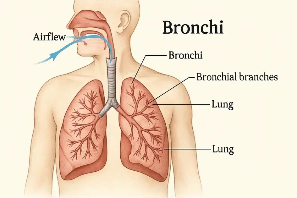 The role of bronchi in respiration