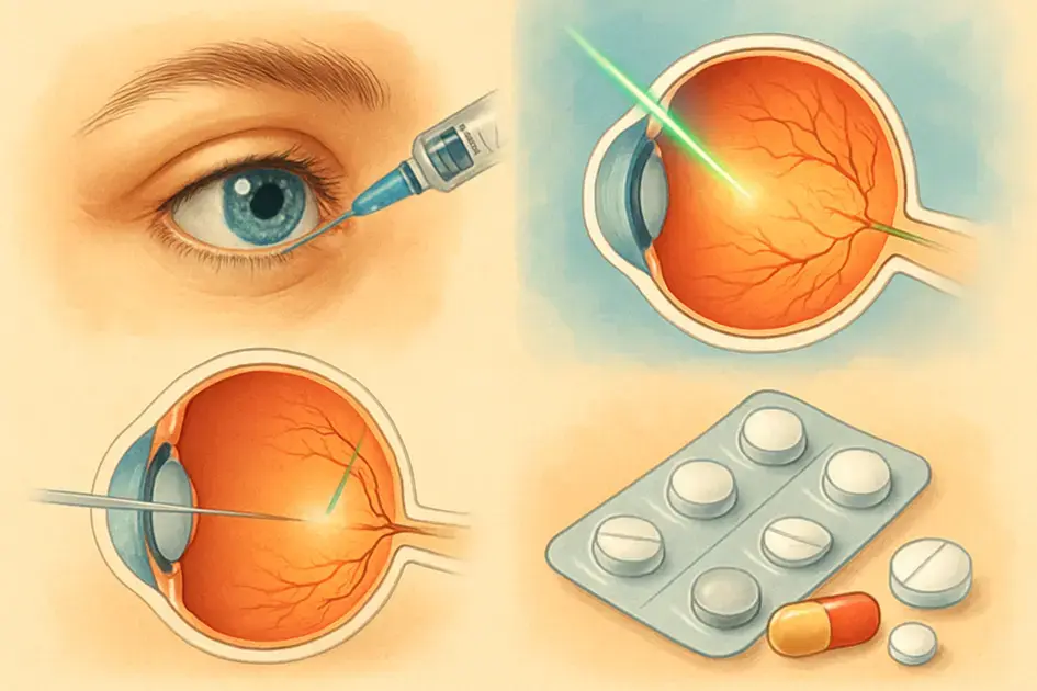 Medications and treatments for diabetic eye diseases