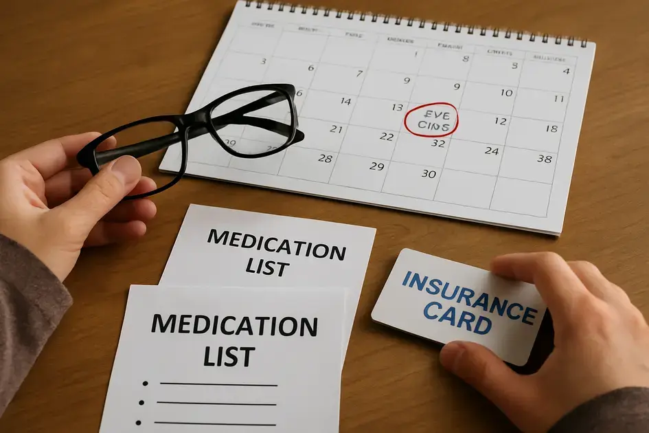 Preparing for your eye exam: what to bring and expect